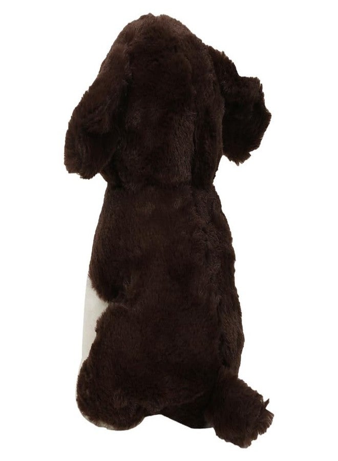 STRIDERS لعبة كلب ستريدرز القطيفة الناعمة للأطفال | جرو محشو لطيف | هدية رائعة للعناق والحب للبنات والأولاد | هدية مثالية للهدايا التذكارية | كلب أبيض وأسود - Image 4