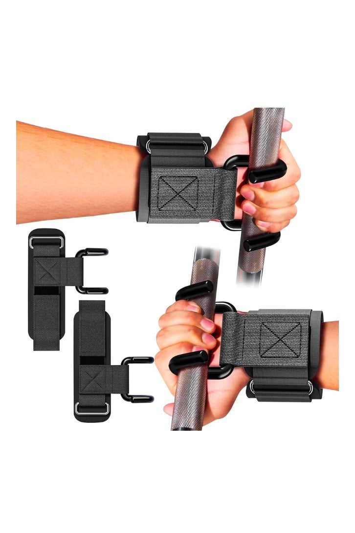 Chase Up Heavy Duty Weight lifting Hooks for Men and Women(Pair), 330 LB Heavy Duty Gym Lifting Wrist Strap Hook for Deadlifts, Pull-Ups, Strength Training, 0.4inch Grip Weightlifting Hooks for Teen - Image 1