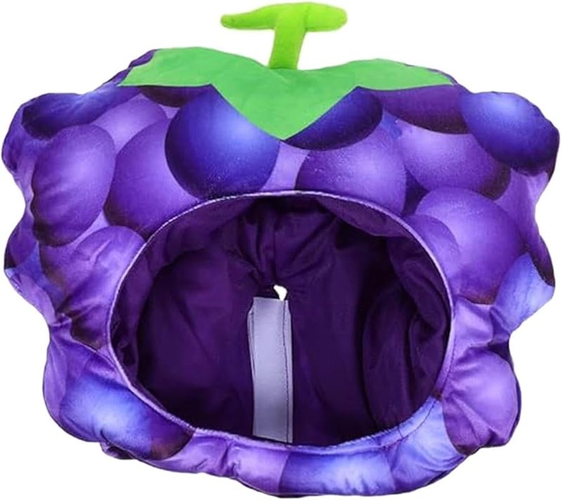 Adjustable Grape Hat Novelty Costume Headgear for Halloween Parties Stage Holidays - Image 1