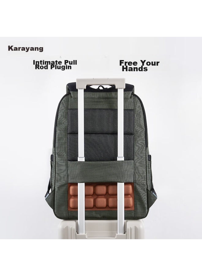 KaLay Kala Yang Airbag Lightweight Laptop Bag, Business Large Capacity 17.3-inch Backpack, Uni Backpack, 5215 Black - Image 3