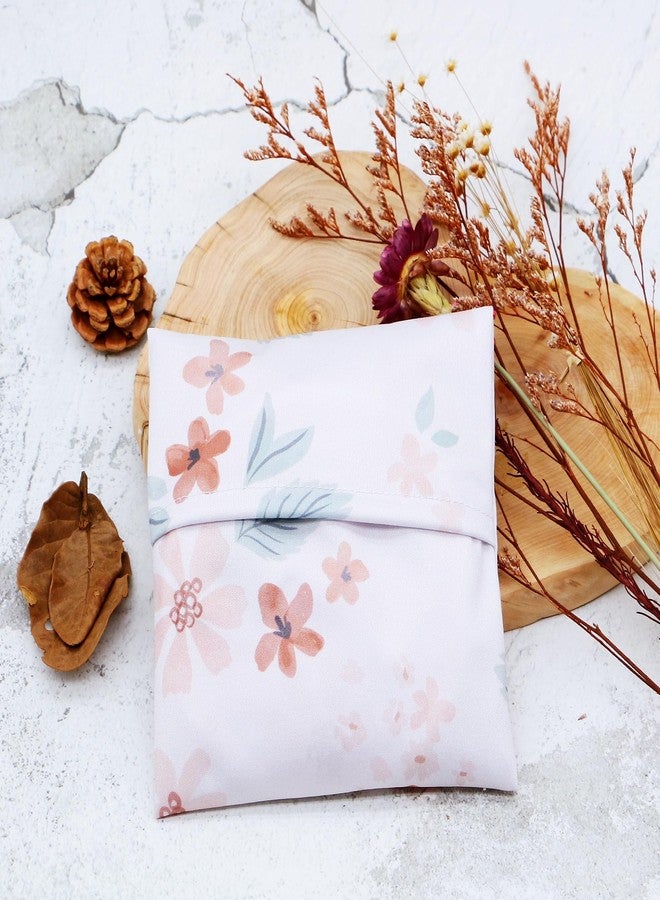 Asenappy Reusable Nursing Pads with Heart Pattern, White and Black, Washable Breastfeeding Pads with 1 Pouch (6+1smallflower) - Image 4