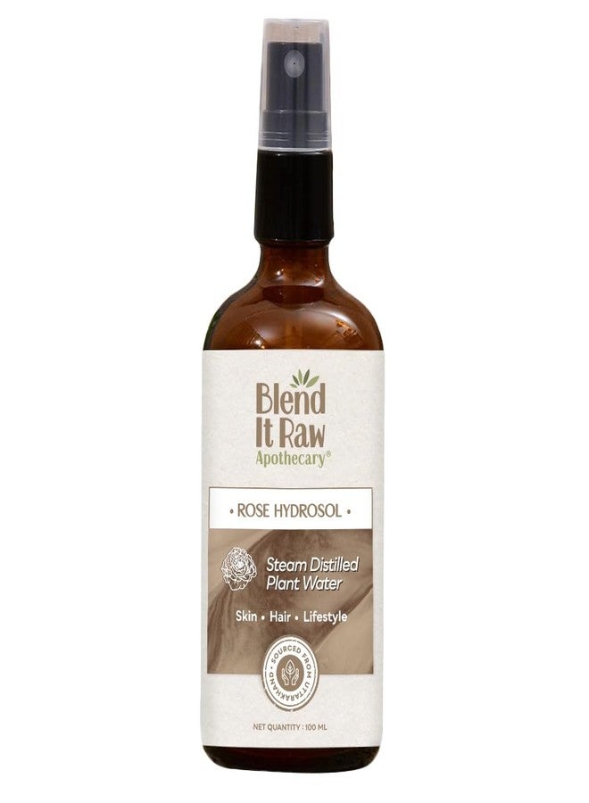 Blend It Raw Apothecary مجموعة ماء الورد 100 مل و جل الألوة فيرا 200 جرام من بليند إت راو أبوتيكاري | هيدروسول الورد التقليدي | مجموعة مرطبة ومنعشة للبشرة | أساسيات العناية بالبشرة العضوية اليومية - Image 3