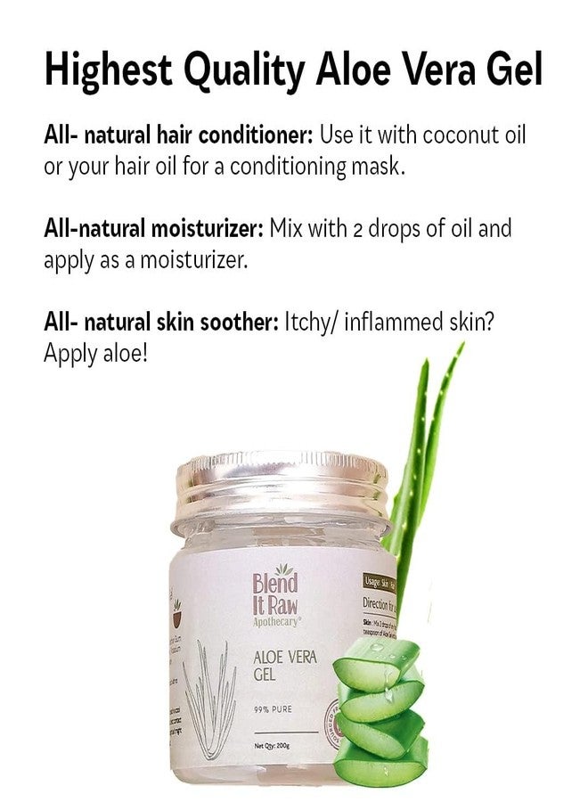 Blend It Raw Apothecary مجموعة ماء الورد 100 مل و جل الألوة فيرا 200 جرام من بليند إت راو أبوتيكاري | هيدروسول الورد التقليدي | مجموعة مرطبة ومنعشة للبشرة | أساسيات العناية بالبشرة العضوية اليومية - Image 4