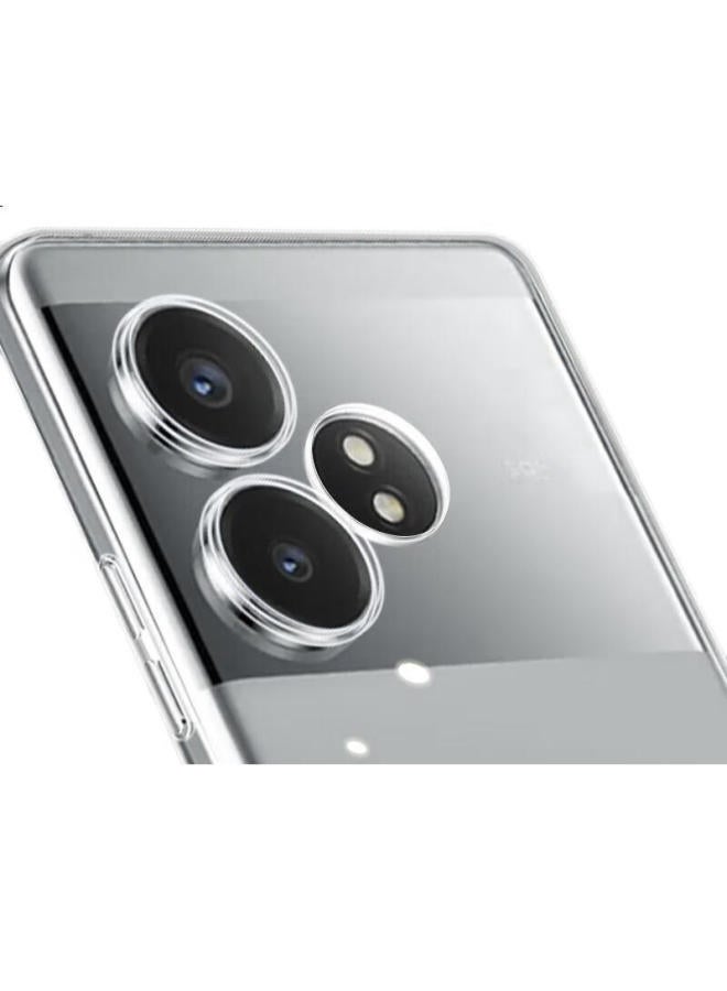 Freeson Compatible With Honor Play 60 Plus Phone Case, Slim Full Protection Shockproof Clear Tpu Soft Shell (With Ring Holder And Lanyard), Transparent - Image 3