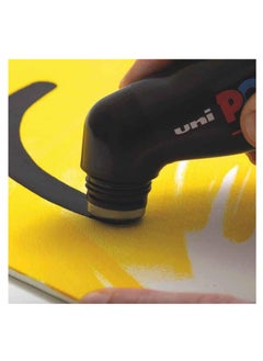 POSCA Posca MOP’R PCM-22 Multi Surface Permanent Paint Marker, XXL Round Tip 3-19 mm, Box of 4 Yellow  - Image 2