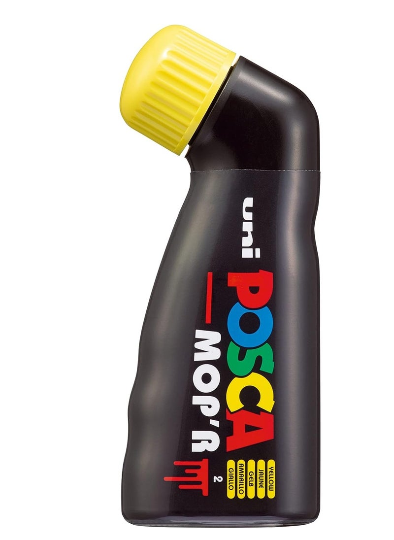 POSCA - قلم تحديد طلاء دائم متعدد الأسطح من Posca MOP’R PCM-22، طرف دائري كبير جدًا 3-19 مم، علبة من 4 قطع باللون الأصفر - Image 1