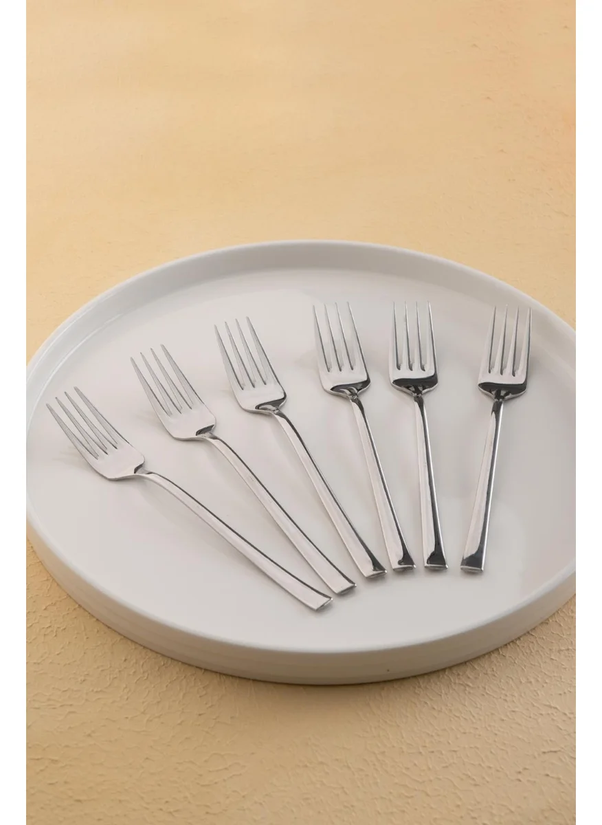 أكار Karat Moon 6-Piece Steel Dessert Cutlery Set