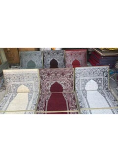 Generic Prayer Rug with Back Support and Fold able Prayer Mat Multicolor  - Image 5