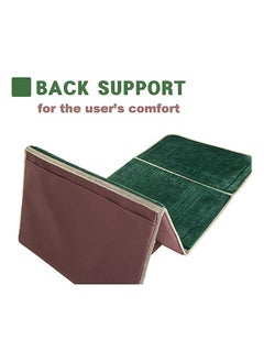 Generic Prayer Rug with Back Support and Fold able Prayer Mat Multicolor  - Image 3