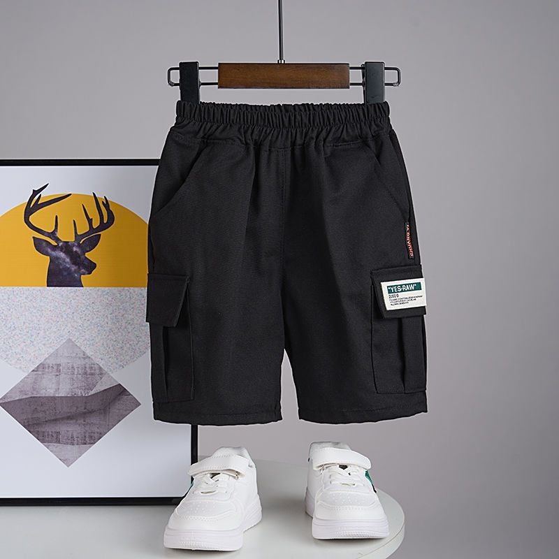 Boys' Shorts 2024 Student Workwear Shorts Casual Children'S Korean Style Trendy Pants - Image 5