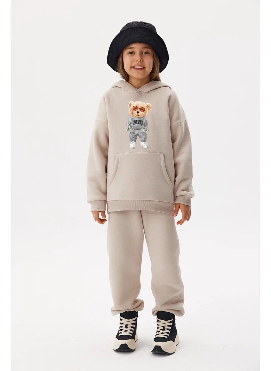 ادا بيبيك تشوكوك Oversize Cotton Teddy Bear Nyc Bottom Top Set