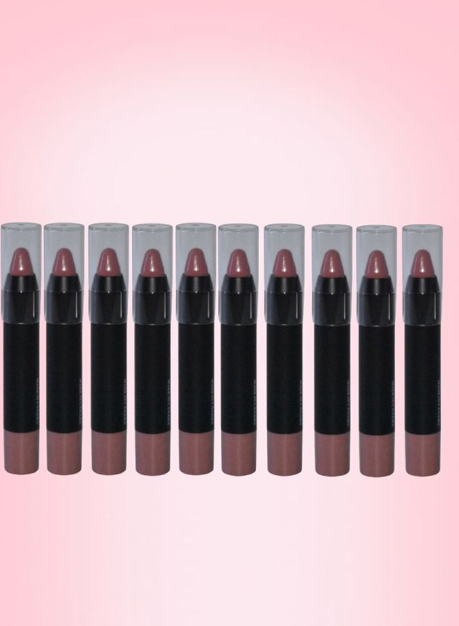 10 Pieces Pink Lipstick Cream Number 12