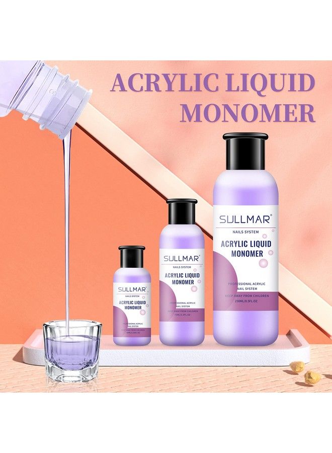 SULLMAR Acrylic Monomer Liquid Acrylic Liquid For Nails Monomer Acrylic Liquid Liquid Acrylic Monomer Nail Monomer Liquid Monomer 75Ml 2.5Fl.Oz - Image 4