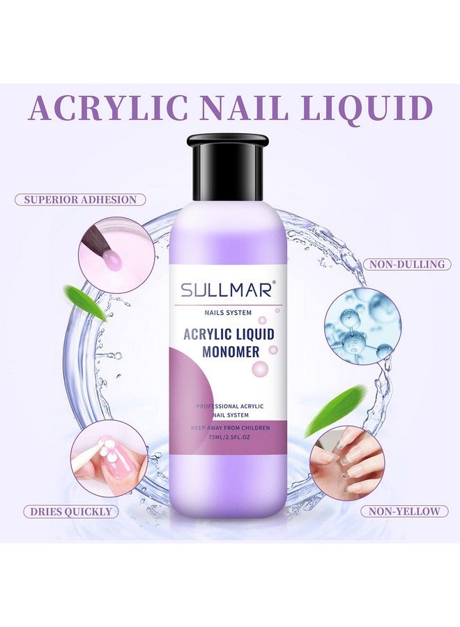 SULLMAR Acrylic Monomer Liquid Acrylic Liquid For Nails Monomer Acrylic Liquid Liquid Acrylic Monomer Nail Monomer Liquid Monomer 75Ml 2.5Fl.Oz - Image 5