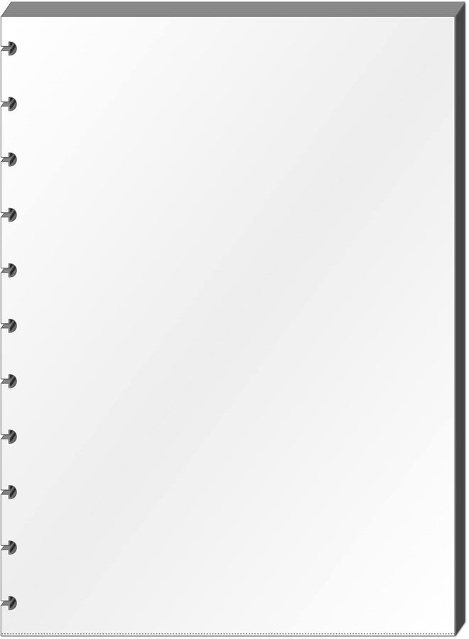 Eleven Discs Letter Sheet Protectors for Discbound Notebooks fits Circa, Arc, TUL (Transparent, Set of 25) - Image 1
