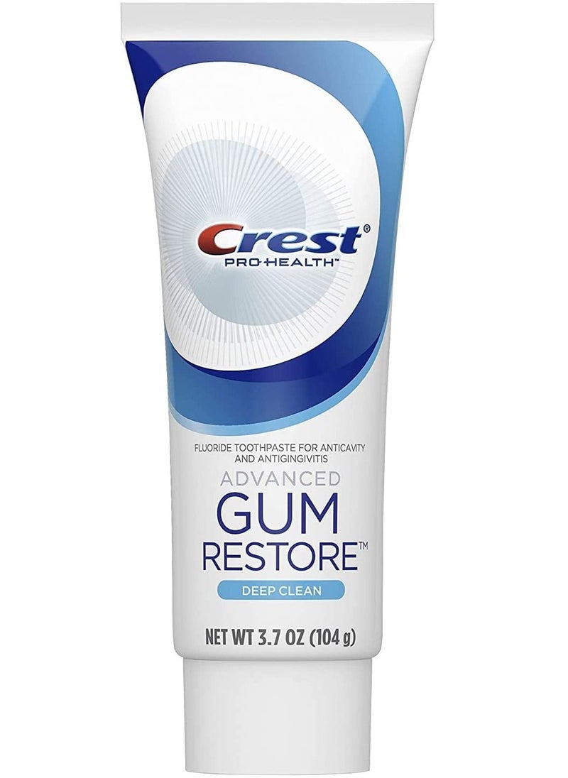 Crest Pack of 3 Health advanced gum restore toothpaste deep clean 3.7 Oz  - Image 1