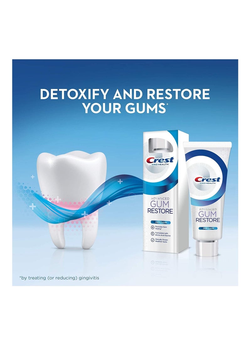 Crest Pack of 3 Health advanced gum restore toothpaste deep clean 3.7 Oz  - Image 2