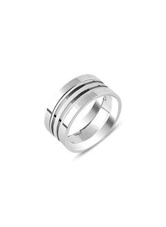 EMNON 925 Silver Band Ring-High-Quality Jewelry in UAE Dubai 100% Precious Metal Gift for couples-EMNON126RI-R98811 