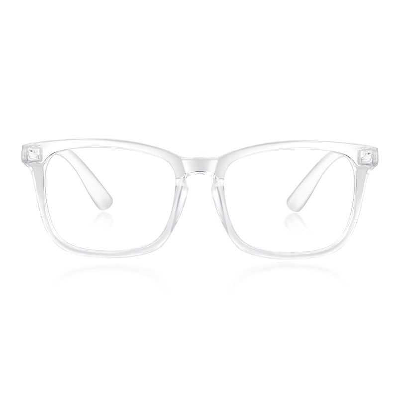 Iflash Blue Light Blocking Glasses Gaming Filter Transparent Square Eyeglasses for Eye Protection Men Women, Computer/Tablet/Laptop/Mobile/TV, Anti-blue & Anti eyestrain - Image 2