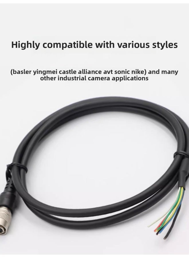 Generic Yongding Industrial Camera Power Trigger Line Basler Haikang Compatible With HR10A-7P-6S 6p Core High Soft Shielding-Color:Reinforced Type (10 Million Drag Chains)-Line Length:3 M  - Image 5