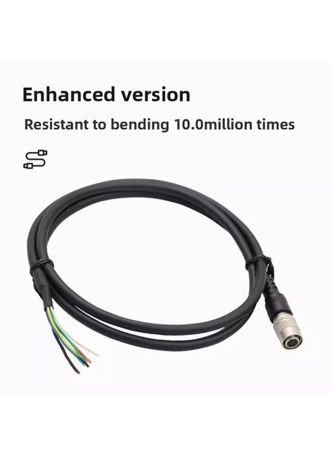 Generic Yongding Industrial Camera Power Trigger Line Basler Haikang Compatible With HR10A-7P-6S 6p Core High Soft Shielding-Color:Reinforced Type (10 Million Drag Chains)-Line Length:3 M  - Image 1