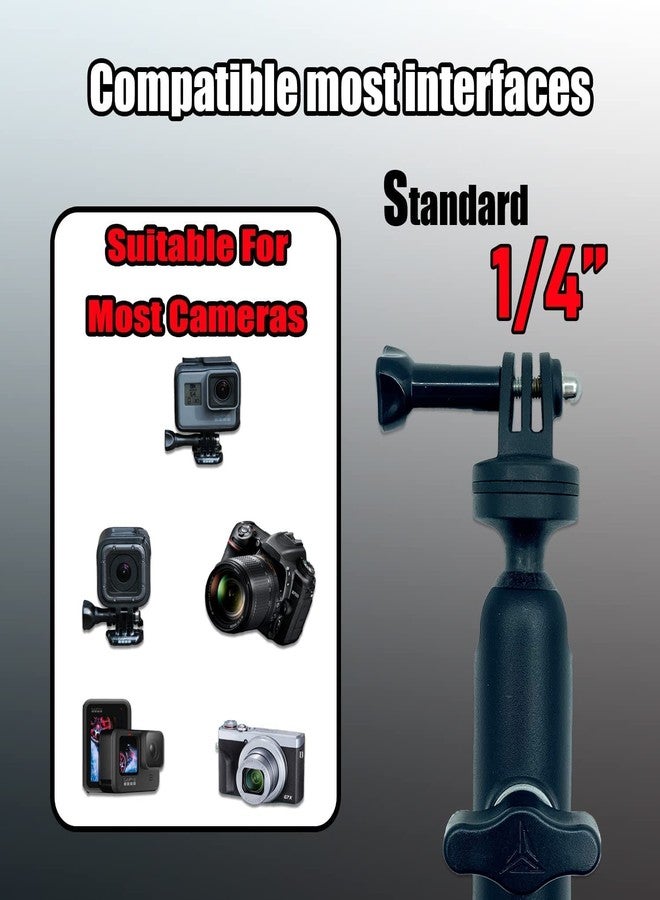 SEVAM Action 360°Camera Mount for Motorbike Handlebar Holder Bracket Metal Stand GoPro Hero10/9/8/7/6/5/4/3+ Action Cameras Accessory (Fits Bicycle Motorcycle Handlebar Holder) - Image 2