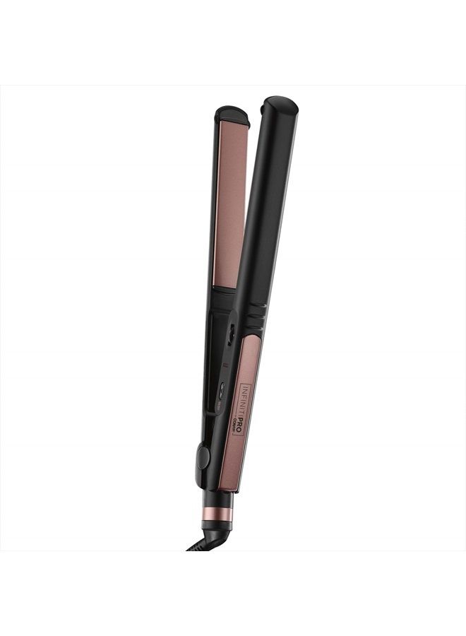 CONAIR INFINITIPRO بواسطة CONAIR مكواة مسطحة سيراميك باللون الوردي الذهبي، 1 بوصة - Image 1