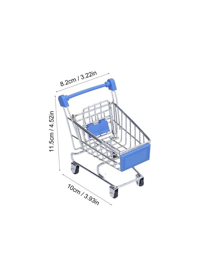 Generic Mini Supermarket Handcart, Shopping Cart Supermarket Handcart Mini Shopping Cart Mini Supermarket Storage Toy Decorative Ornaments  - Image 4