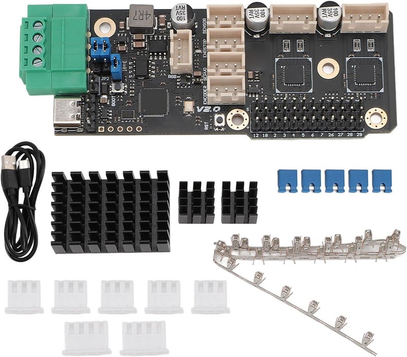 Slow wear optimized quality Dioche Printer Mainboard 3D 3D Printer Motherboard TMC2209 Drive ERB V2.0 Compatible with Voro ERCF V2.0 Carrot Feeder USB C Port Multicolor Control Board Coast & inland available - Image 5
