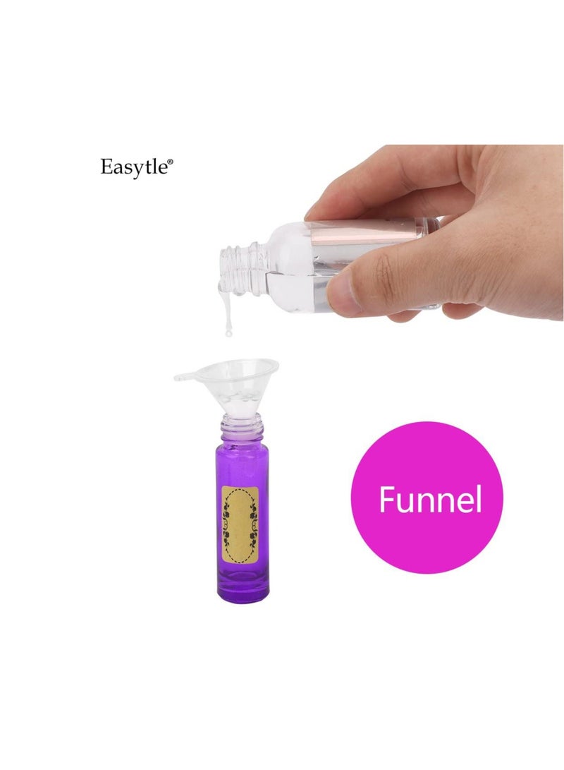 Easytle Essential Oil Tools Essential Oil Opener Essential Oil Key Tool for Essential Oil Accessories Includes 2 Openers, 6 Droppers, 6 Funnels, 72 Labels And Brush Tools Set for Glass Roll On Bottles  - Image 4