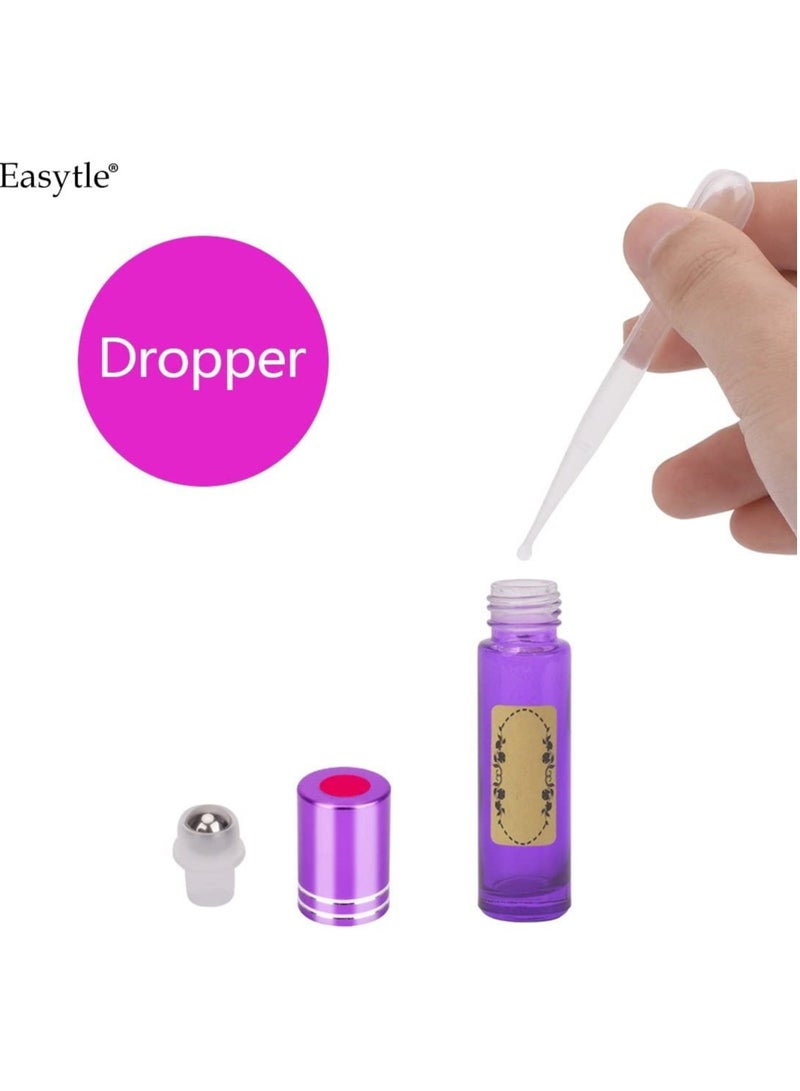 Easytle Essential Oil Tools Essential Oil Opener Essential Oil Key Tool for Essential Oil Accessories Includes 2 Openers, 6 Droppers, 6 Funnels, 72 Labels And Brush Tools Set for Glass Roll On Bottles  - Image 3