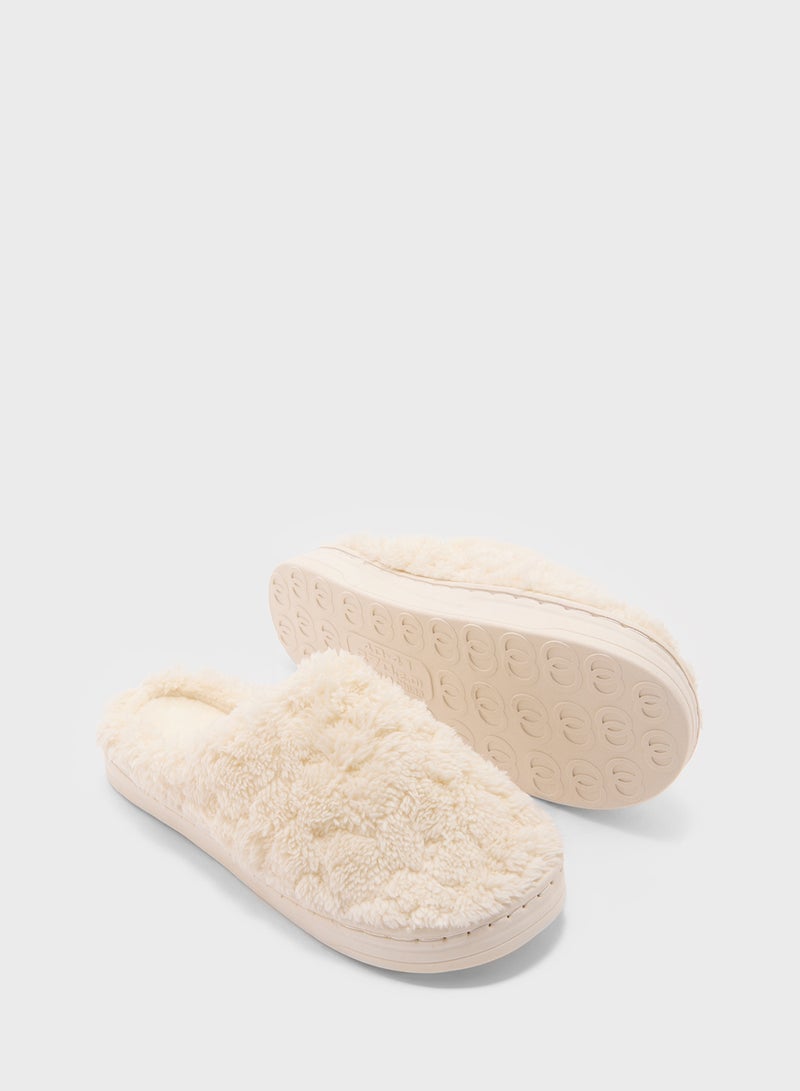 Ginger Textured Bedroom Slippers - Image 3