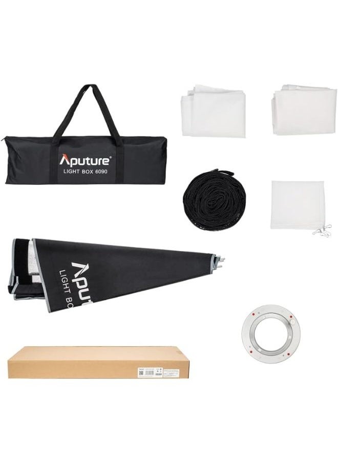 أبتشر - سوفت بوكس مربع Aputure Light Box 60x90 سم – تركيب Bowens، خفيف الوزن 1.22 كغم – متوافق مع Aputure 300D II، 300X، Amaran 60x/60d/100d/200d/100x/200x - Image 1