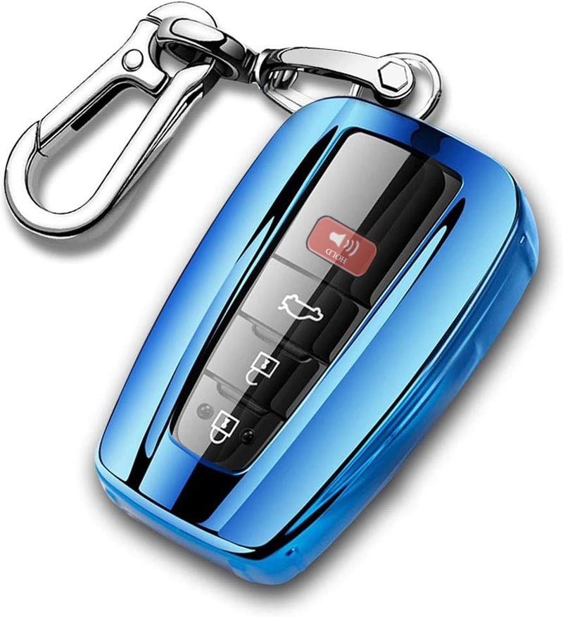 QBUC for Toyota Quicksand TPU car Key Cover, Quicksand Full Coverage Protection Quicksand Keychain Cover - Image 1