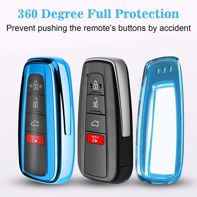 QBUC for Toyota Quicksand TPU car Key Cover, Quicksand Full Coverage Protection Quicksand Keychain Cover - Image 4