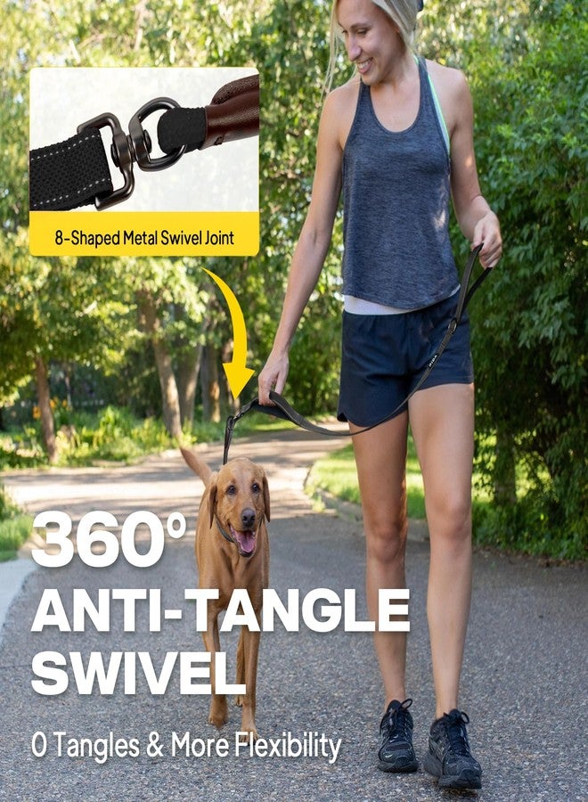 فيدا طوق فيدا 2 في 1 للكلاب بمقابض مزدوجة، طوق مانع للتشابك للكلاب الكبيرة التي تشد، طوق تدريب متين مضاد للشد، عاكس للضوء، مبطن ناعم، مناسب للسلالات الكبيرة والمتوسطة (6 أقدام، أسود) - Image 5