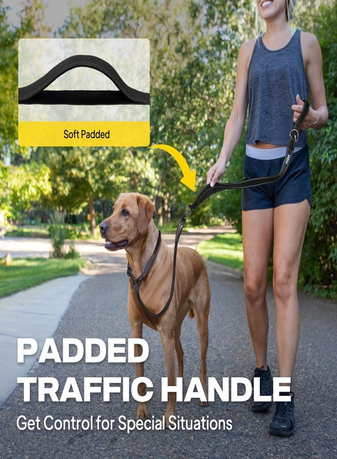 فيدا طوق فيدا 2 في 1 للكلاب بمقابض مزدوجة، طوق مانع للتشابك للكلاب الكبيرة التي تشد، طوق تدريب متين مضاد للشد، عاكس للضوء، مبطن ناعم، مناسب للسلالات الكبيرة والمتوسطة (6 أقدام، أسود) - Image 3