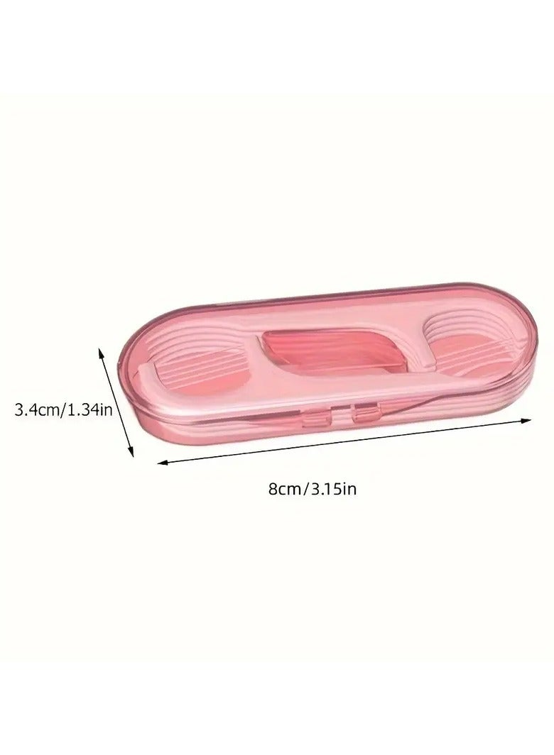 Rozino Each Box Contains 10 Double-Headed Dental Flosses, Featuring Both a Toothpick Thread And a Toothpick Head, Offered in Pink Or Green Packaging. This Portable Dental Floss Box Is a Must-Have for Travel, Efficiently Removing Food Particles And Cleaning Teeth. - Image 5