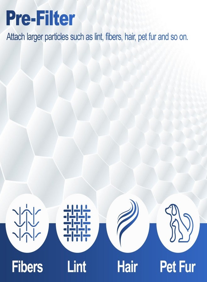 GoodtoU HY4866 Replacement Filter Compatible with MORENTO HY4866, WESTHEY HY4866, YIOU M1 Air Purifier, 3-in-1 H13 HEPA Air Filter Replacement Compared to Part# HY4866U, 4 Pack - Image 2