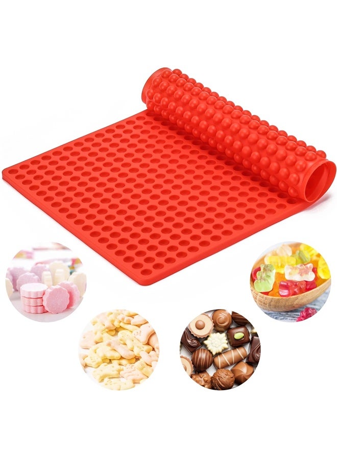 2 Pcs Mini Round Silicone Molds, 468 Cavity Semi Sphere Molds for Homemade Chocolate Chips, Candy, Baking, Dog Training Treats - Image 3