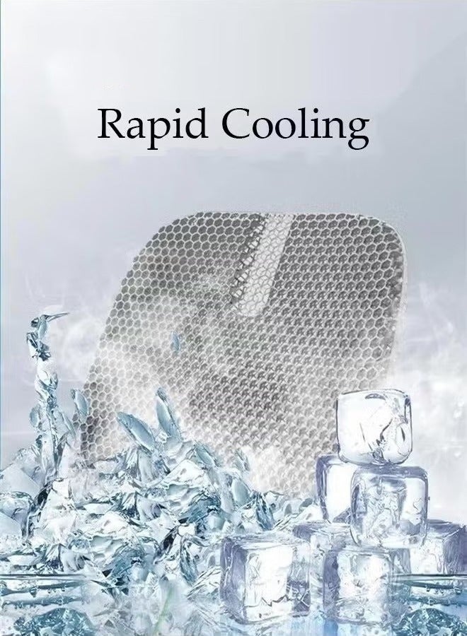 كيلا وسادة مقعد جل للجلوس الطويل مع غطاء قماش أسود غير قابل للانزلاق، وسادة مقعد سيارة قابلة للتنفس، وسادة لتخفيف آلام الظهر وعرق النسا وعظم الذنب للسيارة وكرسي المكتب والكرسي المتحرك وكرسي المكتب - Image 2