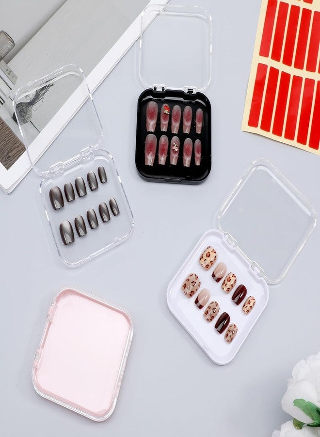 روبي فيس علبة تخزين أطراف الأظافر من روبي فيس، مجموعة من 12 قطعة مع قطعة واحدة من شريط لاصق مزدوج الجوانب للأظافر، علبة تنظيم أظافر قابلة لإعادة الاستخدام للأظافر الصناعية وإكسسوارات فن الأظافر - (بدون أظافر) - Image 4