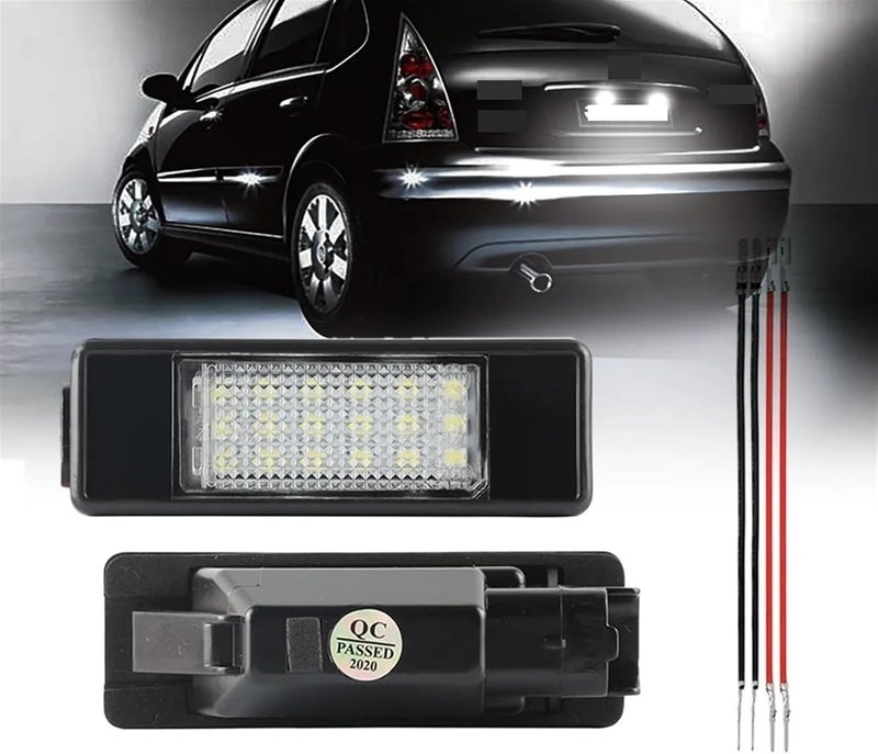 DEMULAX 2Pc Car LED License Plate Light Lamps - Image 1