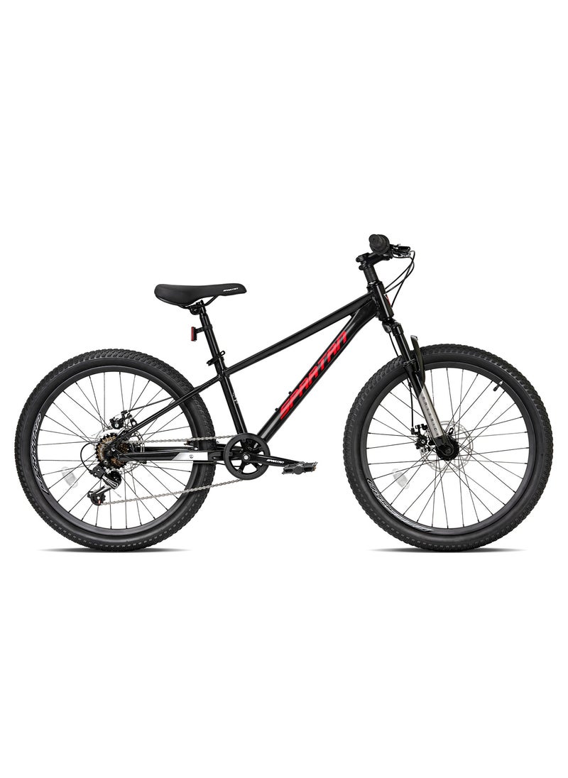 Spartan Spartan 24" Maverick MTB Black - Wide Knobby Tyres, Premium & Sleek Build, Shimano Groupset & Dual Disc Brakes  - Image 2