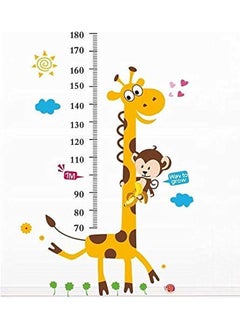 The Bros Cartoon Giraffe Kids Growth Chart Height Measure For Home/kids Rooms Diy Wall Stickers  - Image 1
