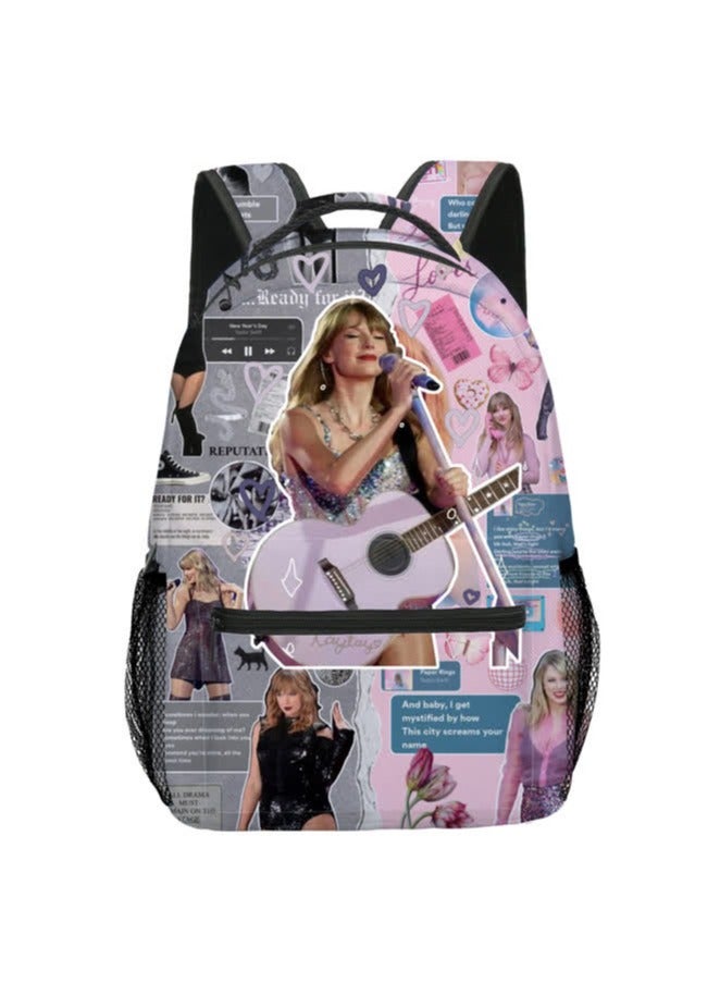 عام تايلور سويفت حقيبة مدرسية تايلور سويفت حقيبة ظهر للأطفال حقيبة ظهر كاملة الطباعة,حقيبة كتف واحدة - Image 1