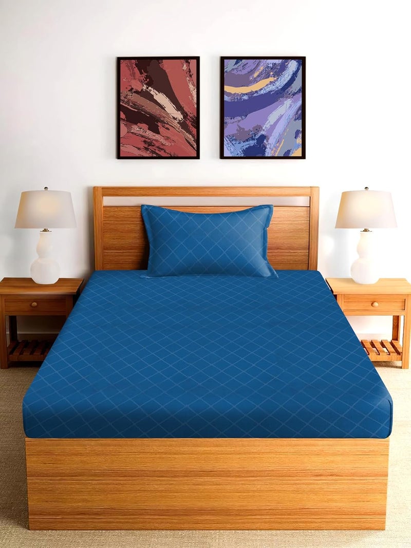UmI. Brand Umi Super Soft Brushed Microfiber Cotton Single Bedsheet with Pillow CoverBedsheet 60X90Inches Pillow Cover 17X27Inches Bedsheet for Single BedGift Fort Occasions - Image 4
