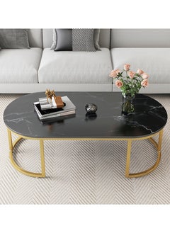 Sharpdo Modern Design Luxury Coffee Tables Living Room With Storage Round Marble Design Nightstands Wooden Mesas Bajas Home Furniture 100*50*45cm  - Image 4
