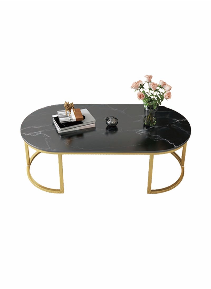 Sharpdo Modern Design Luxury Coffee Tables Living Room With Storage Round Marble Design Nightstands Wooden Mesas Bajas Home Furniture 100*50*45cm  - Image 1