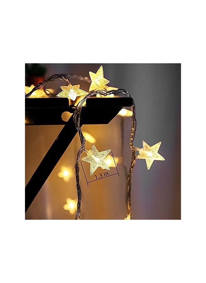 The Bros Star String Lights 10Ft 20 LED Fairy Lights Battery Operated Waterproof Indoor Outdoor Twinkle Christmas Lights for Bedroom Party Wedding Xmas Tree Decoration (Warm White)  - Image 4